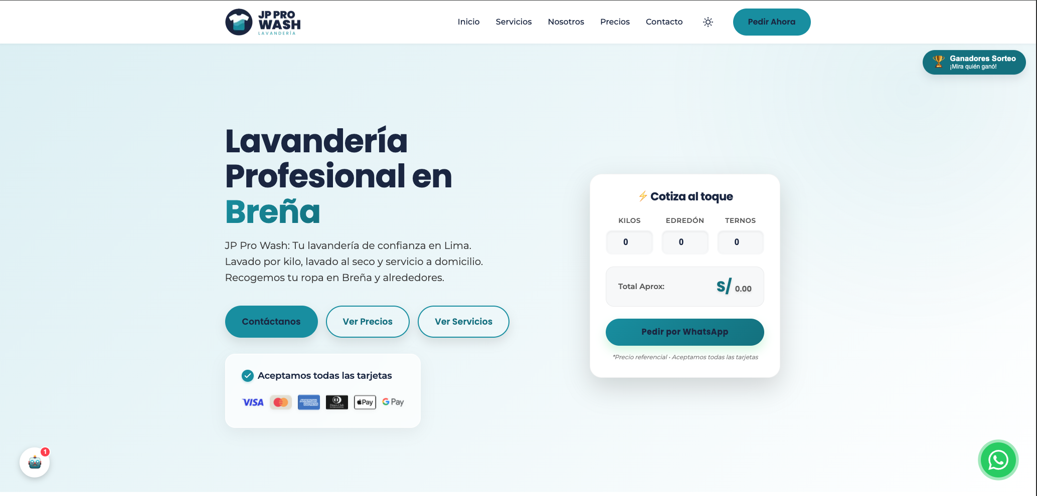 Lavandería JP Pro Wash